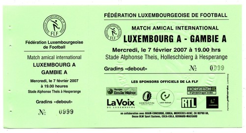 Ticket lsp luxemburg gambia - lsp,
