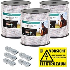 600m Kunststoffseil 6mm Seilverbinder Weidezaunseil Weidezaun Litze Kordel