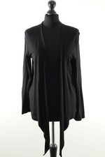 Gabi Lauton Damen Cardigan Strickjacke 44 schwarz V-Neck leicht Jersey + Viskose