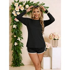 Langarm Bade-Shirt Damen