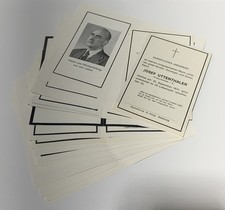 25x Sterbebilder 1970–1978