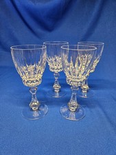 Set Konvolut 4 Weißweinglas Weißweingläser Nachtmann Astra Kristall Glas Vintage
