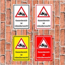 Schild kassenbereich ist - schild,