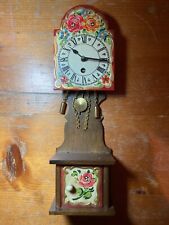 Original Wintermantel Schwarzwälder Miniatur Uhr "Großväterle" 1 Tage Uhrwerk