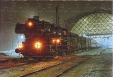 Eisenbahn Kinder-Puzzle  ·  Dampf-Lokomotive  52 3648 (Reko) DR