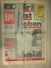 Bildzeitung Doppelseite 16.5.1963 Gordon Cooper Weltraumflug