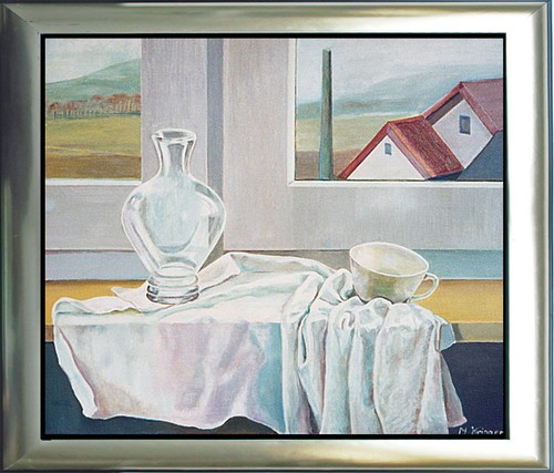 Stilleben blick aus dem - stilleben,