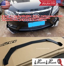 3 Pcs Matt Black Bumper Lip