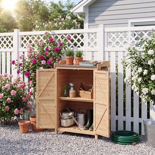 Aoxun holz gartenschrank - aoxun,