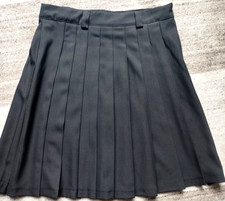 Damen Faltenrock Grau Rund um