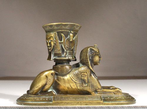 Pyrogene sphinx bronze - bronze, figur