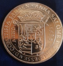 Abtei Essen 1680*** Unikat 1000er Silber Taler 28,96g Medaille v. 1975