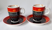 MF Design , 2 Espresso-Tassen mit Untertasse, Mokkatassen,