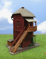 POLA H0 514 BLOCKSTELLE GENTIN Stellwerk gealtert gesupert | B385