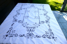 Tischdecke Bändchenspitze mit