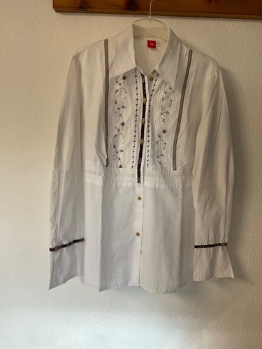 Weiße damen trachtenbluse - damen,