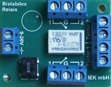 Relaisplatine, Universal Fernschalter, Relais bistabil, bistabiles Relais 2 x UM