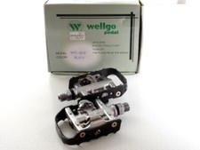 Wellgo SPD Klickpedale Fahrrad Kombipedale 2in1 Dual Platform Shimano kompatibel