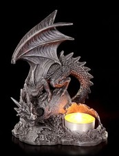 Drachen Teelichthalter links -