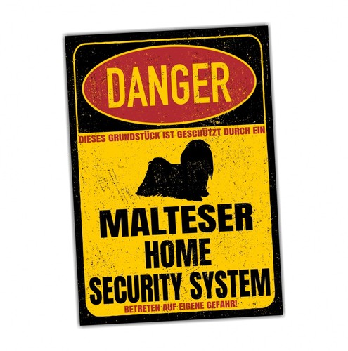 Malteser maltese schild - malteser, danger