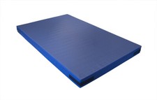 Niedersprungmatte, Turnmatte, Sportmatte, 200x100x12 cm mit Nadelfilz BLAU