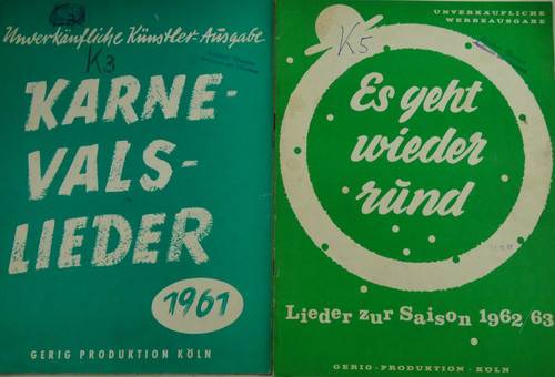 Karnevalslieder 1961 geht - es,