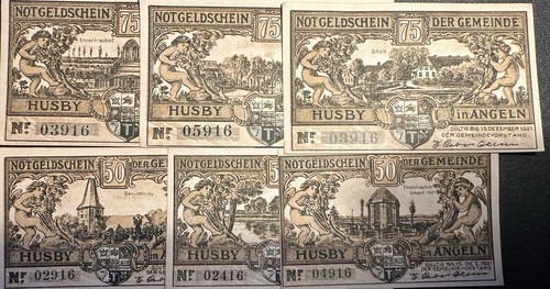 Notgeld husby angeln - notgeld, in
