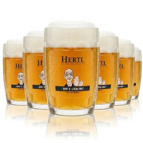 Hertl bier glas krug - hertl,