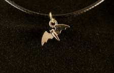 Anhänger mit Kette 24 Karat Vergoldet Fledermaus Tier Batman Flughund Wald