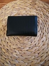 Calvin Klein Portemonnaie Schwarz Leder Damen