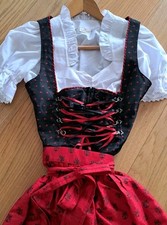 Hochwertiges elegantes Dirndl 38 mit Schürze  v. Berwin & Wolff,  Neuwertig 