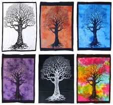 Batiktuch baum 110x75 tree - baum, cm
