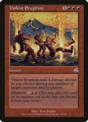 Violent eruption - eruption, (117)