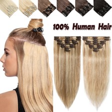 Echthaar Clip in Extensions