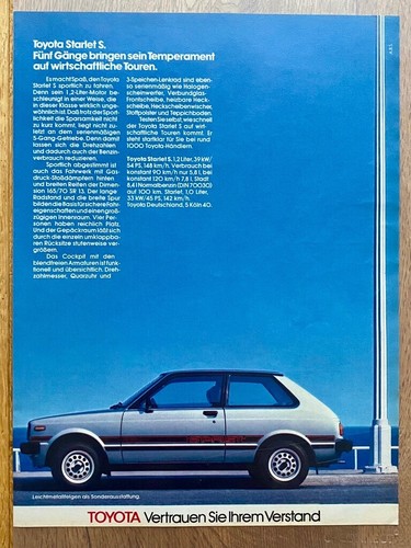 1981 toyota starlet oldtimer - toyota,