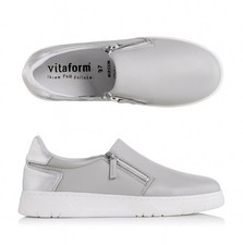 VITAFORM Damen-Slipper. 38 Hellgrau