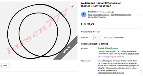 Audiomeca roma plattenspieler - audiomeca,