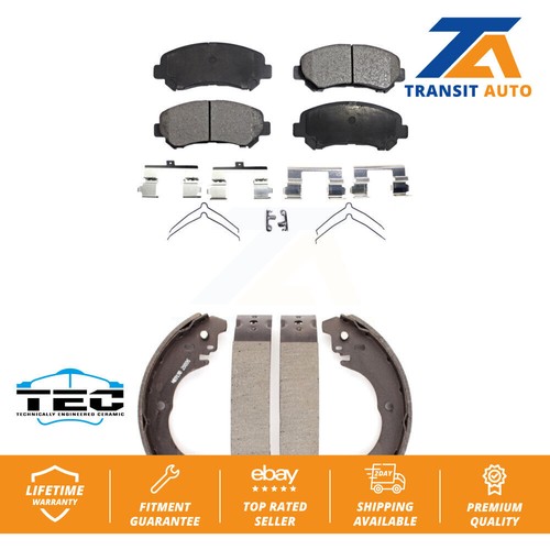 Front rear ceramic brake pads - front,