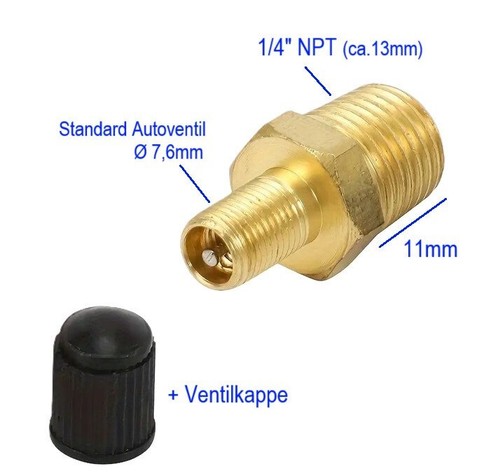 Druckluft adapter gewinde - 1/4",