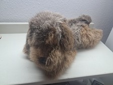 Steiff Hund Rauhaardackel Junior Lumpi liegend 2886/28 40cm KF 80er