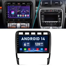 6+128G Android 14.0 Autoradio CarPlay GPS Navi Für Porsche Cayenne 9PA 2002-2010