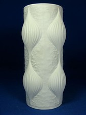 Unusual shaped 70´s Hutschenreuther Pop Art  Design relief porcelain vase 17 cm