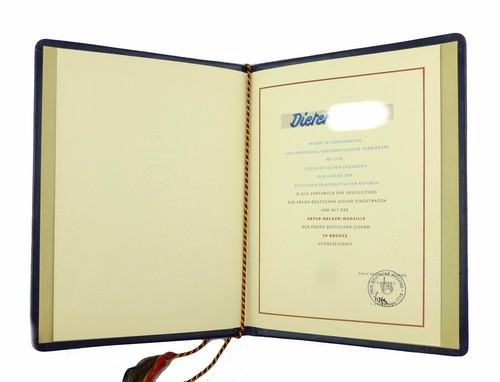 E6933 ddr urkunde - #e6933,