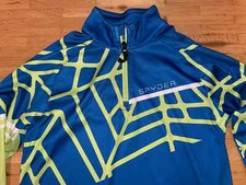 Ski-Pullover Spyder blau-grün Größe M