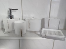 Badezimmerset, 5Teile, Seifenspender Zahnbürstenhalter, Aufbewahrungsbox