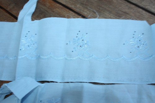Stoffrest spitze - ,