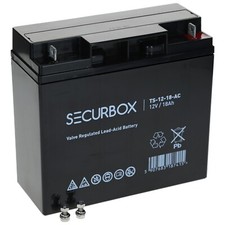 12V 18Ah AGM Akku Batterie für Alarmanlage USV Notstrom Securbox