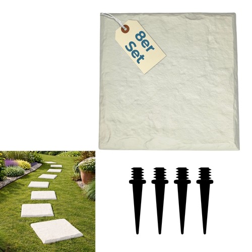 8er set trittsteine garten - 8er,