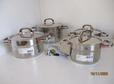 WMF PREMIUM ONE TOPFSET INDUKTION 4-TEILIG MIT METALLDECKEL, AUSSTELLUNGSWARE