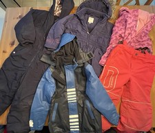 5 x Winterkleidung / Klamotten Mädchen 110/116 Zustand Ok (u.a. Schneeanzug)